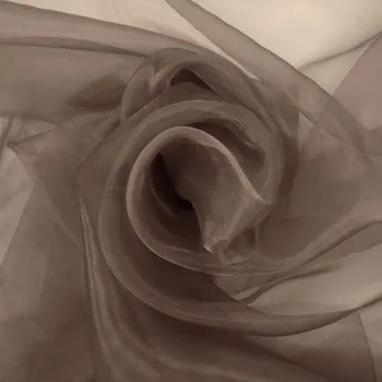 Organza v tmavě béžové barvě 0400/179