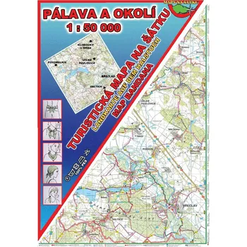Kartografie PRAHA, a. s. Pálava, 1 : 50 000 – mapa na šátku