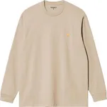 TRIKO CARHARTT WIP Chase L/S - béžová - L + při osobním odběru 1 131 Kč
