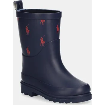Dívčí holínky Dětské holínky Polo Ralph Lauren MISTY RAIN BOOT tmavomodrá barva, RL03460410 59X, EUR 25