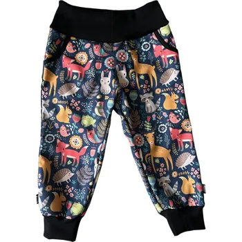 Capáčky Softshellové kalhoty s microfleecem naše louka Velikost: 80 Modrá 80