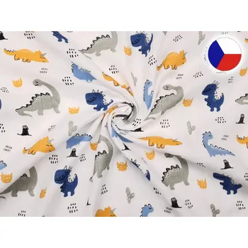látková plena Dětské látkové pleny s potiskem 70x70 Dinosauři II 5ks