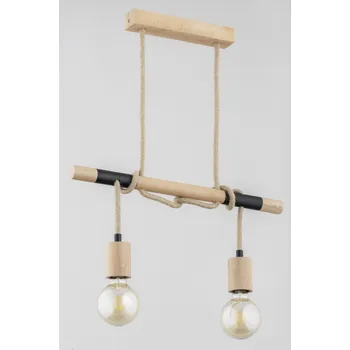 Stropní svítidlo LANCER 2xE27 dřevo Alfa lišta 62259