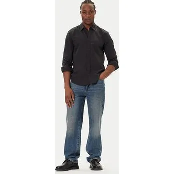 Pánská košile Mustang Košile Canton 1016951 Černá Slim Fit XL