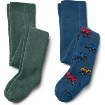 708761 - Tchibo - Dětské termopunčocháče - pro kluky - vel. 86/92 - barva: modrá/žakár