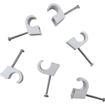 kabelová chránička Příchytka kabelová EM 7 - 12 mm bílá, balení 50 ks