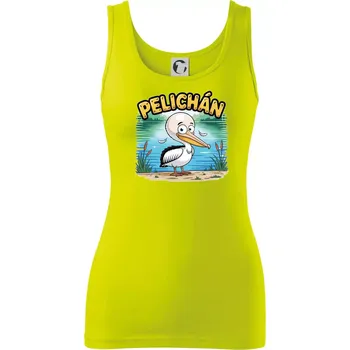 Dámské tričko Pelichán - Dámské tílko - XL ( Limetková )