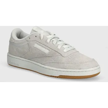 Pánské tenisky Semišové tenisky Reebok Classic Club C 85 šedá barva, 100074450 09X, EUR 36