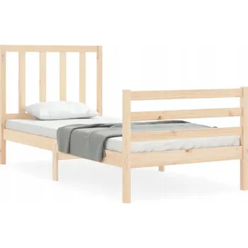 Postel Jednolůžková dřevěná postel 90x200 borovice