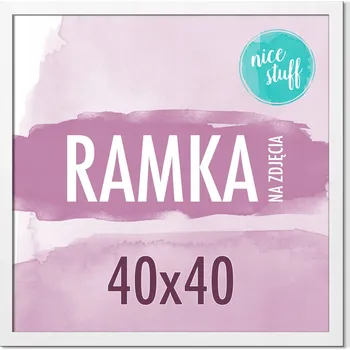 Obraz RÁMEČEK 40x40 Rámeček na fotografie 40x40 Rámečky na fotku čtvercový bílý MDF