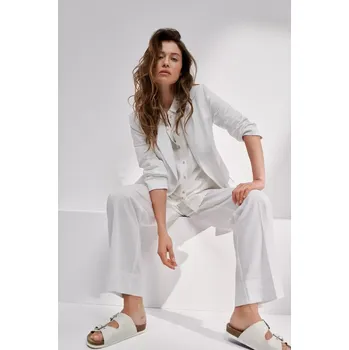 Dámské sako Dámské plátěné sako MOODO - bílá Moodo bílá 2833758