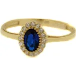 Zlatý prsten s kamenem ze žlutého zlata