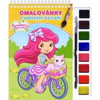 omalovánky Akim Omalovánky set s barvami a štětcem Jahůdka (Strawberry Shortcake)