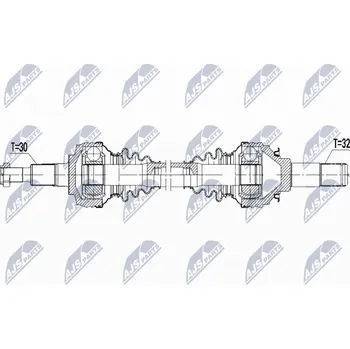 Poloosa (hnací hřídel) NTY NPW-PS-008