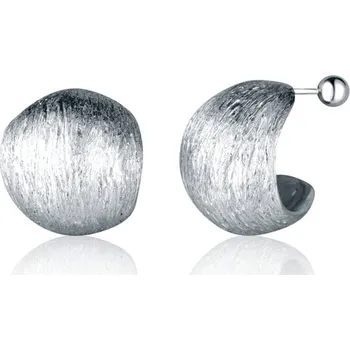 Náušnice Moonlit Masivní stříbrné náušnice s matným povrchem