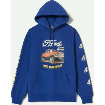 Pánská mikina BRIXTON mikina - Ford Mud Marathon Fleece Hoodi Ford Blue (FRDBL) velikost: XL