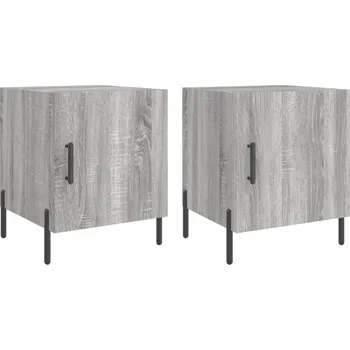 Noční stolek Moderna Noční Stolek Šedý Dub Sonoma 40x40x50 cm