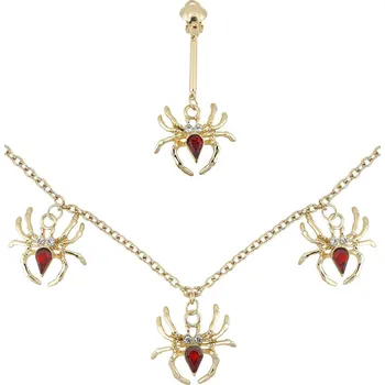 Dámský set s pavouky (náhrdelník, náušnice)