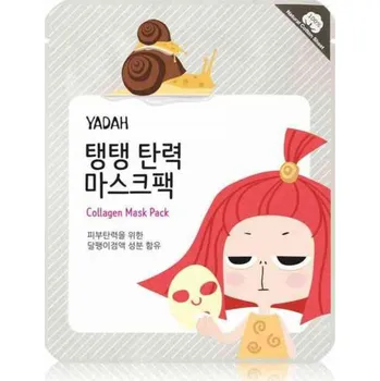 Pleťová maska Yadah Collagen zpevňující pleťová plátýnková maska, 25 ml