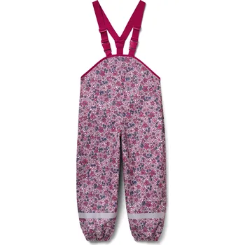 Kojenecký body 704472 - Tchibo - Dětské termokalhoty do deště - pro miminko - vel. 74/80 - barva: růžová/květovaný