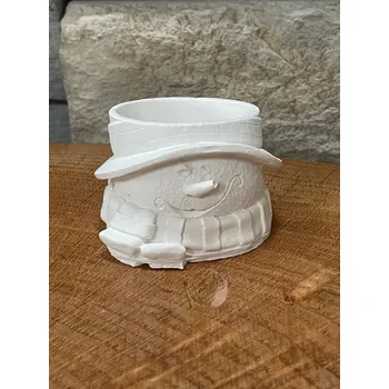 Vánoční svícen Vánoční svícen sněhulák