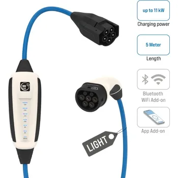 Nabíjecí stanice pro elektromobil NRGkick | Pure light Délka kabelu: 5 m