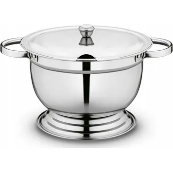 Váza Váza Tadar lesklá kovová s víkem 2,7 l 20 cm