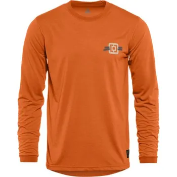 cyklistický dres Bike triko Fury LS - burnt orange