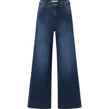 Dámské džíny 720778 - Džíny Angels »Liva Belt« wide leg - pro ženy - vel. 46 - barva: modrá