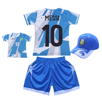 Fotbal Numberoplus Dětský fotbalový dres + fotbalová kšiltovka- Argentina AFA Lionel Messi 10 Velikost: 9-let.(vel.128)