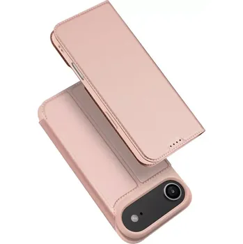 Pouzdro na mobilní telefon Dux Ducis Skin Pro iPhone Air – růžové flipové pouzdro (DUX DUCIS Skin Pro pro Apple iPhone Air – růžové flipové pouzdro, obal, kryt se stojánkem, kapsou na kartu a TPU vaničkou)