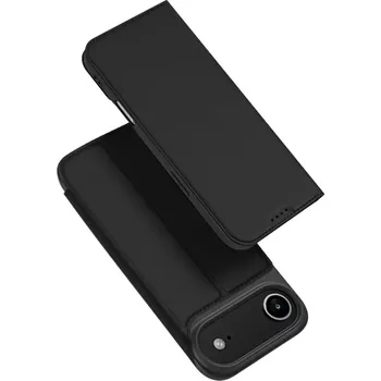 Pouzdro na mobilní telefon Dux Ducis Skin Pro iPhone Air – černé flipové pouzdro (DUX DUCIS Skin Pro pro Apple iPhone Air – černé flipové pouzdro, obal, kryt se stojánkem, kapsou na kartu a TPU vaničkou)