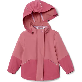 Chlapecká bunda 684710 - Tchibo - Dětská softshellová bunda měnící barvu v dešti - pro dívky - vel. 98/104 - barva: růžová