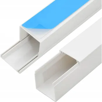 kabelová chránička Kabelové koryto lišta kanál elektroinstalační žlab s páskou 15x10mm 30m