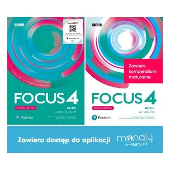 Cizojazyčná kniha Focus Second Edition 4. Komplet Podręcznik + Zeszyt ćwiczeń + dostęp Mondly – Opracowanie zbiorowe (PL)
