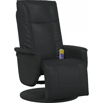 Masážní křeslo Masážní křeslo s funkcí polohování, černé, 71x90x105 cm