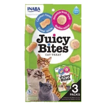Pamlsek pro kočku Churu Cat Juicy Bites Broth&Calamari Flavor3x11,3g