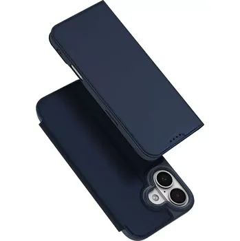 Pouzdro na mobilní telefon Dux Ducis Skin Pro iPhone 17 – modré flipové pouzdro (DUX DUCIS Skin Pro pro Apple iPhone 17 – modré flipové pouzdro, obal, kryt se stojánkem, kapsou na kartu a TPU vaničkou)
