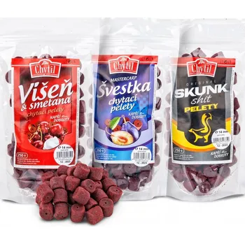 Chytil - Chytací pelety s dírou 14mm, 250g - Česnek