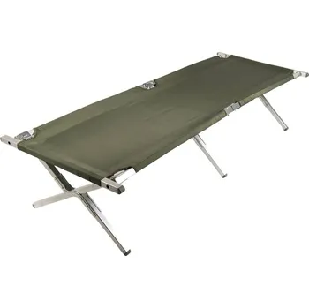 Polní skládací lehátko (US typ) se zesíleným rámem z oceli Mil-TEC STURM - nosnost 200 kg