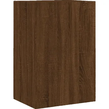 Televizní stolek Závěsná TV skříňka na zeď 40,5x30x60 cm, hnědá dub