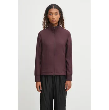 Dámská mikina Mikina Y-3 3-Stripes Track Top dámská, fialová barva, hladká, KA9491, M, 49X