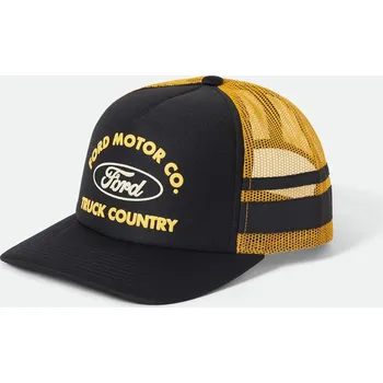 Kšiltovka BRIXTON kšiltovka - Ford Built Tough Mp Trucker Ha Burnt Rubber/Empire Yellow (BRREY)