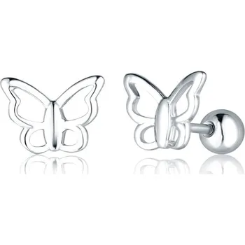 Náušnice Moonlit Stříbrné náušnice jemné pecky se šroubkem