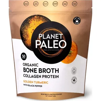Bio Bone Broth Collagen Protein Golden Turmeric 450g, Planet Paleo