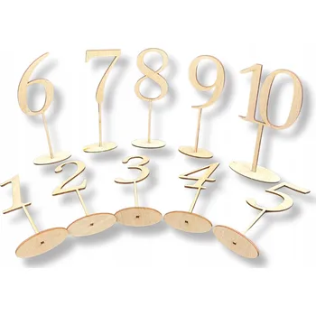 Obraz Dřevěná čísla SznurkiPolskie s0852 21 cm 10 kusů