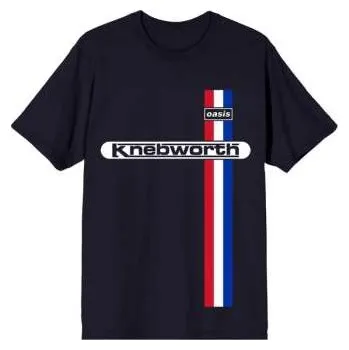 Pánské tričko Merch Oasis: Oasis Unisex T-shirt: Knebworth Vertical Stripe (medium) M