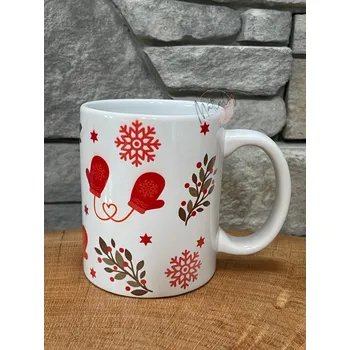Keramický hrnek vánoční rukavice