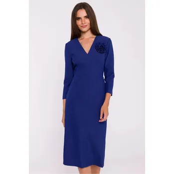 Dámské šaty Dámské šaty s tužkovým střihem- výstřih do V- midi, l