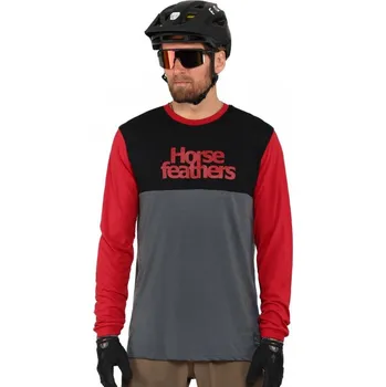 cyklistický dres Horsefeathers Fury LS True Red